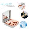 BCOATH Compact Marble Case for Contacts Travel Lens Holder Mirror Portable Organizer view 2