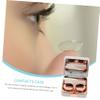 BCOATH Compact Marble Case for Contacts Travel Lens Holder Mirror Portable Organizer view 3