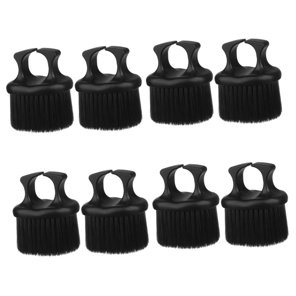 Didiseaon 8pcs Henson Shaving Hair Brush Barber Supplies Men Beard Brush Hair Detangling Mustache Ring Design