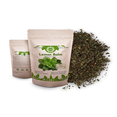 Premium Lemon Balm 50g 100% Pure, Raw, Wild, Non-GMO, Vegan Calming Herb for Stress Relief, Sleep Support, and Digestive Health Ideal for Herbal Teas and Extracts