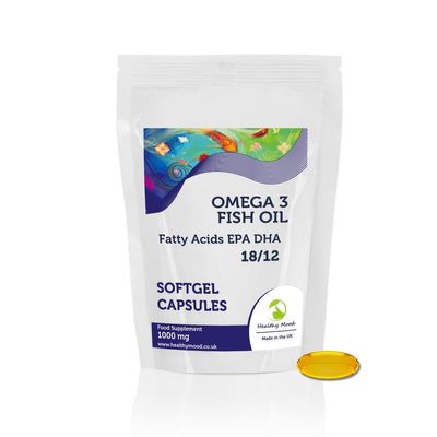 Omega 3 1000mg (18/12) Softgel 120 Capsules High-Potency Fish Oil Supplement