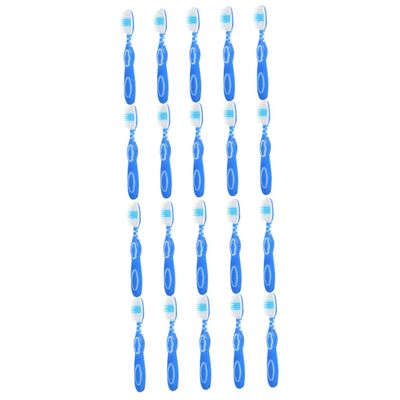 Baluue 20pcs Short Handle Prison Toothbrush Small Toothbrush for Cleaning Portable for Travel and Home Use