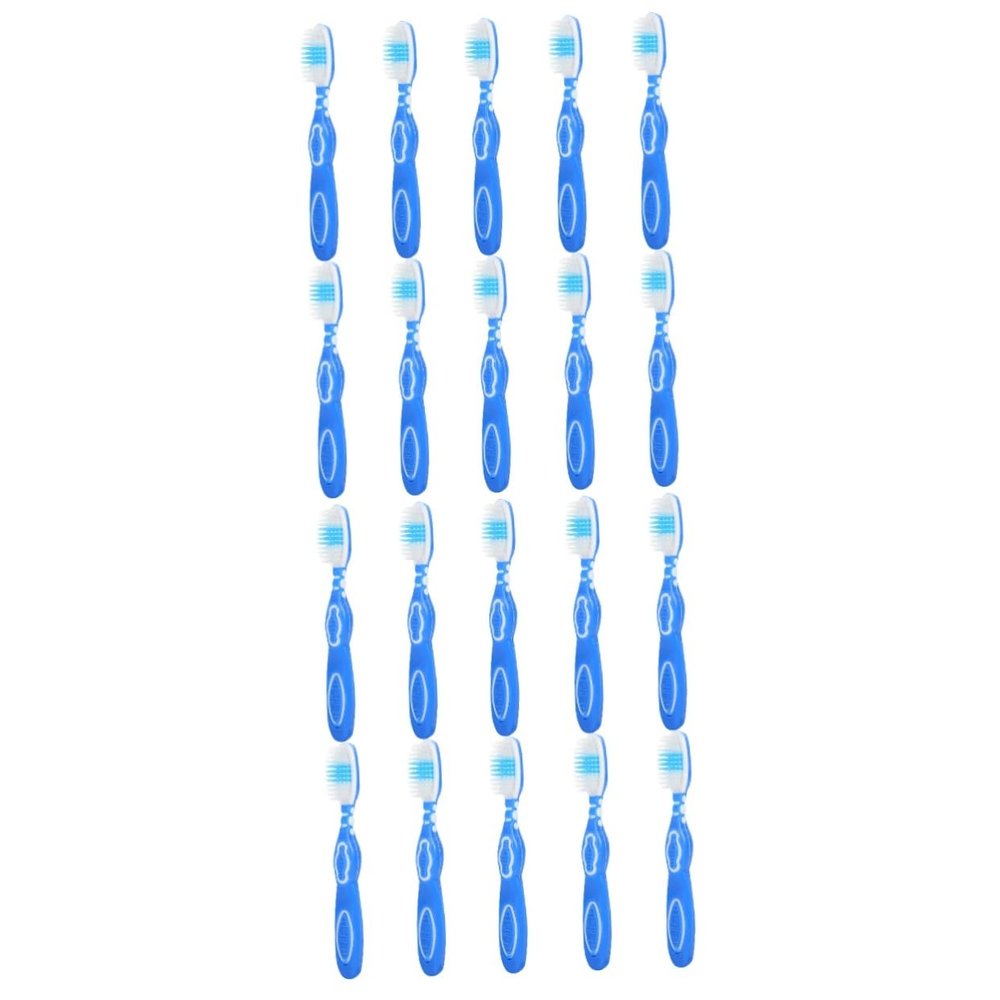 Baluue 20pcs Short Handle Prison Toothbrush Small Toothbrush for Cleaning Portable for Travel and Home Use