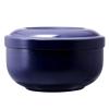 Beard Soap Cream Bowl,Stainless Steel Shaving Soap Bowl with Lid Washable Multi Functional Trimming Foaming Soap Bowl Blue for Men Easy to Lather Wet Shave view 4