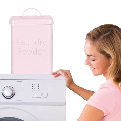 Laundry Detergent Box Laundry Detergent Storage with Dosing Spoon The Top Of The Lid Is Equipped With A Handle For Easy Opening For Storing Detergents, Capsules And Pet Food