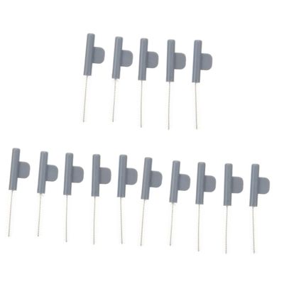 Gogogmee 15pcs Household Hearing Aid Brush Tube Brush Kit Hearing Aid Cleaning Tubes