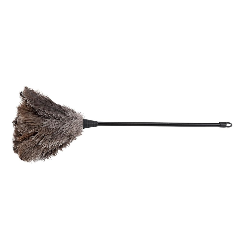 Washable and Reusable Mini Ostrich Feather Duster: Handmade Lightweight Cleaner for Book Keyboard, Office and Home