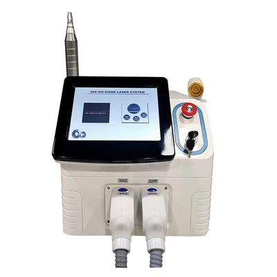 808nm Hair Removal Device 2 in 1 Nd YAG Tattoo Removal Machine, 532 755 1064 1320 nm Scar Spot Removal Skin Rejuvenation Beauty Machine
