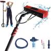 3.6-6M Window Cleaning Pole Hose Fed Water fed Telescopic Extendable Solar Panel Conservatory Brush Equipment Kit Window Roof Cleaning (35cm Brush Head,3.6M) view 1