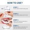 Giural Instant Veneers Dentures, 2 Pairs Clip in Veneers Teeth, Temporary Adjustable Fake Teeth Veneers Top and Bottom False Teeth Clip on Veneers Snap on Veneers Snap on Dentures for Men Women view 3