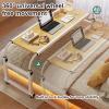 KHLMSRXJ Overbed Table with Wheels, Over Bed Desk, Extendable Rolling Overbed Table, Height and Length Adjustable Mobile Table, Mobile Queen Size Bed Table, for Hospital and Home view 4