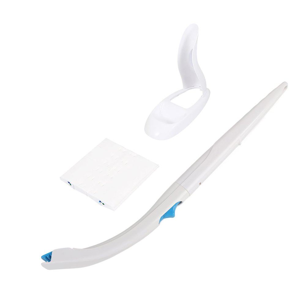 Toilet Brush with Concentrated Detergent, Arch Shape Handle Design, NonWoven Fabric, Hanging Hole Handle, for Bathroom
