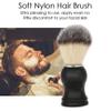 ANKROYU Shaving Brush Set, Soft ABS Nylon Shaving Brush Kit, Comfort Men Shaving Kit, Men Shaving Tool with Brush Stand Soap Bowl for Men view 2