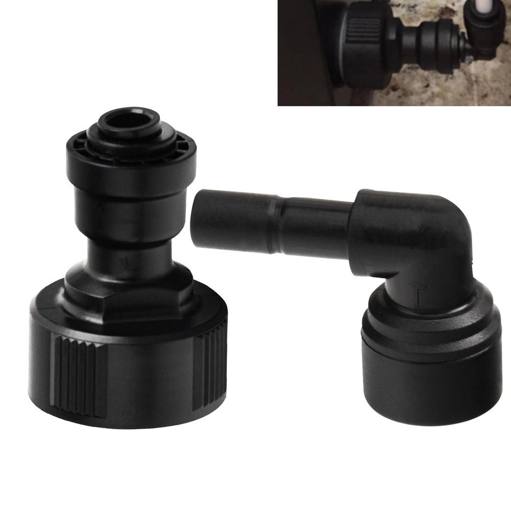 Filters Nozzle Fitting Compatible with K-eurig Commercial Brewers B150, B150P, B155, K150, K150P, K155 Plumbkit Reservoir, Fit 1/4" water line