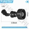 Filters Nozzle Fitting Compatible with K-eurig Commercial Brewers B150, B150P, B155, K150, K150P, K155 Plumbkit Reservoir, Fit 1/4" water line view 2