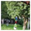 Aqxyedc VNJUGF 1PCS Hanging Chakra Crystal Crystal Prism Handmade Rainbow Teardrop Pendulum Pendant Home Decoration wanglan(63mm) view 2
