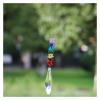 Aqxyedc VNJUGF 1PCS Hanging Chakra Crystal Crystal Prism Handmade Rainbow Teardrop Pendulum Pendant Home Decoration wanglan(63mm) view 4