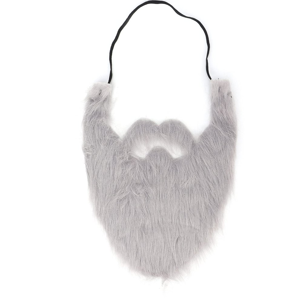 ANKROYU Male Fake Beard, Plush Cloth False Beard, Lightweight Party Fake Beard, Comfortable Costume Beard for Party Performances Supplies