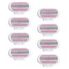 8PCS Replacement Razor Blades Compatible with Gillette Venus Razor Blades Women Refill Venus Razors Blades Extra Smooth 3 Layer Blade & Rotating Head Design Effortless Washable Comfort Edge (Pink) view 1