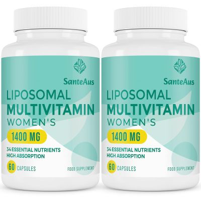 Liposomal Multivitamin for Women 50+ - Women's Daily Multivitamin with Iron, Vitamin A, C, D, E and B Complex - Immune Support, Hair & Skin Support, 120 Vegan Capsules,2 Pack
