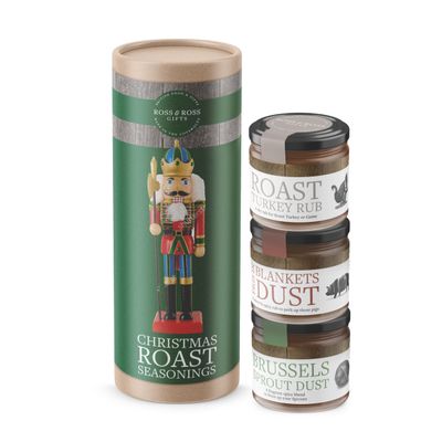 Ross & Ross Christmas Roast Seasonings Trio Tube - 3 x 50g Gourmet Spice Blends for Holiday Roasts