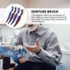 Healeved 4pcs Dual-Sided Cleaner Brush for Oral Care Ergonomic Design for Easy Grasp for Partial and Full Dentures Includes and Brushes view 2