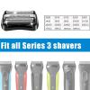 BESTBOMG Series3 Shaver Replacement Head Compatible with B-raun Razor 3 Series Razor Foil & Cutter (Black, 32B) view 2