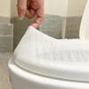 Large Pack of 20pcs White Disposable Non-Woven Toilet Seat Cushion Protector - Ideal for Toilet, Adult Home Travel, and Environmental Protection view 4