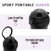 bellmeanin Protein Shaker Bottle, 500ml Protein Shaker With Mixing Ball, Leak-Proof, BPA Free for Mixing Powdered Shakes Gym Outdoor Trips (Black) view 3
