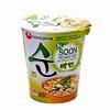 Korean Veggie Ramen Noodles Soup 3 Pack Bundle - with NongShim Veggie Ramen Cup - Tasty Vegan Friendly Pot Noodle Includes Disposable Chopsticks and Cutlery-Delicious Vegetarian Instant Pot (3 x 67g) view 3