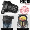 Stainless Steel Shaker Bottle with Noise-Free Design - Patented 24 oz Insulated Metal Shakers Bottles Cup for Protein Mixes and Pre Workout 100% Leak Proof (Dark Flame) view 4