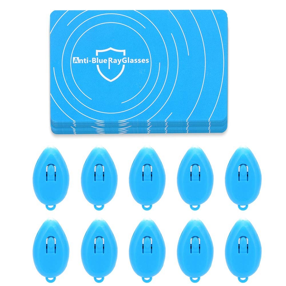 10 Set Blue Light Test Kit, Anti Blue Light Detection Card, Professional Anti Blue Light Test Tool, Blue Light Generator Card