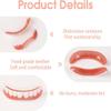 Care Spring Snap on Veneers Dentures 1 Pair Cosmetic Veneers Teeth, Fake Tooth Whitening Artificial Teeth Denture Top And Bottom Set, Temporary Teeth Repair Kit for Women & Men Instant Confident Smile view 4