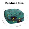 Sanitary Napkin Storage Bag, Portable Menstrual Cup Pouch, First Period Bag for Women Girls, Happy Halloween-303 Zipper Menstruation Padded Purser view 2