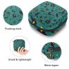 Sanitary Napkin Storage Bag, Portable Menstrual Cup Pouch, First Period Bag for Women Girls, Happy Halloween-303 Zipper Menstruation Padded Purser view 3