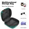 Sanitary Napkin Storage Bag, Portable Menstrual Cup Pouch, First Period Bag for Women Girls, Happy Halloween-303 Zipper Menstruation Padded Purser view 4