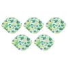 5PCS Washable Sanitary Pads Reusable Menstrual Pads Water Resistant Printing Panty Liners for Women view 4