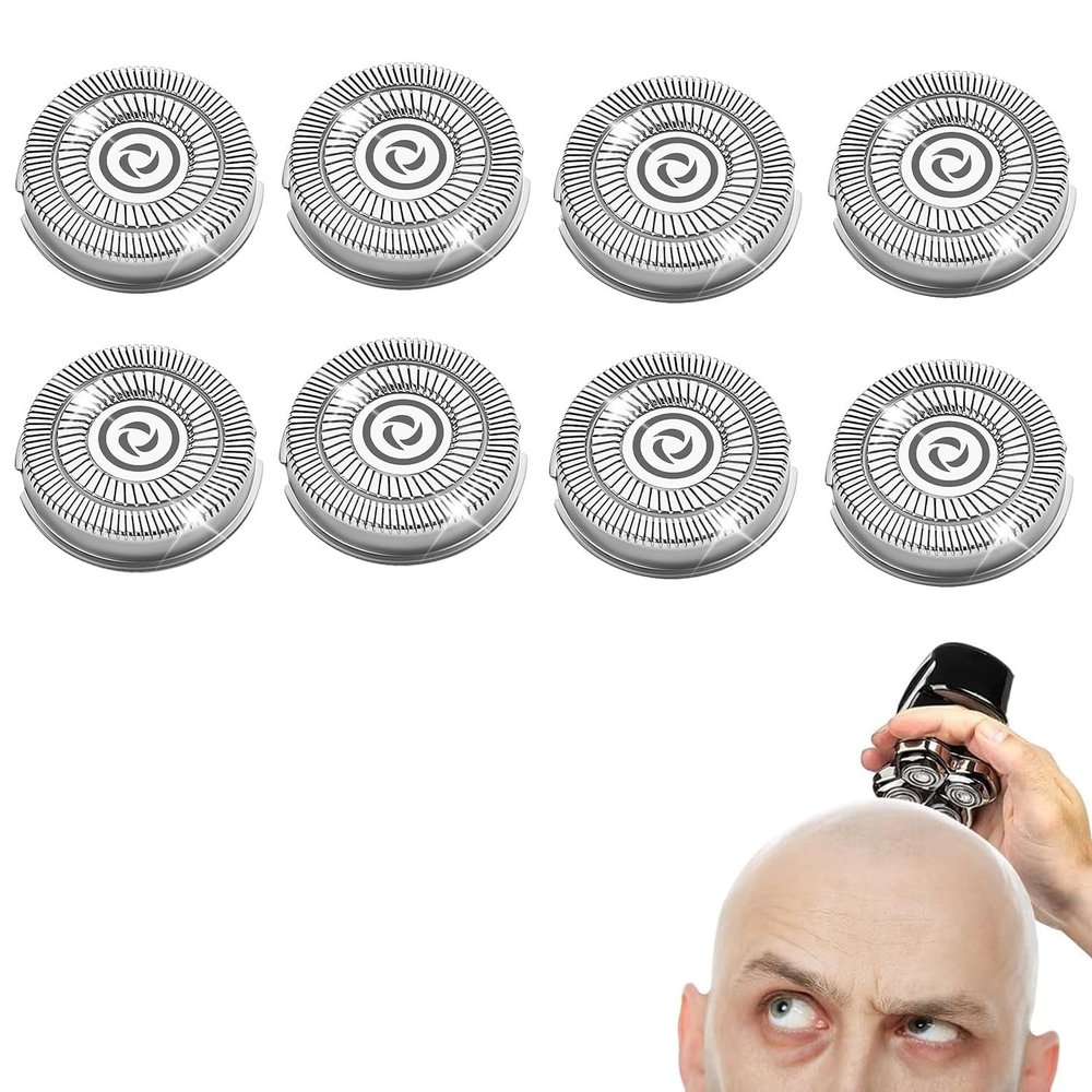 BESTBOMG Replacement Heads Compatible with Pitbull Silver and Gold PRO Shaver, Replacement Blade Compatible with Pit-Bull Pla-tinum Pro Shaver (4)