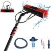 3.6 - 6 M Telescopic Cleaning Brush, Telescopic Hydrocleaner, Water Powered, Soap Dispenser, Cleaning Solar Panels, Window Cleaning Kit, Washing Trucks, Bus, Cars (55cm Brush Head,6M) view 1