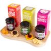InterCheese | Crackers & Chutneys Selection Trio Hamper including Cheese & Chives, Chilli, Ginger & Cumin, Rosemary & Garlic Crackers with Pear & Plum, Hot Beetroot, Caramelised Onion Chutney view 1