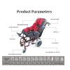 UYHBCNQD Transport Wheelchair Wheelchair For Kids High-back Full Lying Ergonomic Design Transport Wheelchair Folding Aluminum Alloy Manual Wheelchair Mobility aids view 3