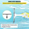 FJZFU Water-Carrying Telescopic Rod, Window Cleaning Brush with Squeegee, Telescopic Window Cleaner Easy to Install Water Fed Pole for Roof Solar Cleaning,Universal Washing Brush, Photovoltaic. view 2
