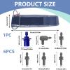 7 PCS Extra Large Blood Pressure Cuff Set, 22-52cm Replacement Arm Circumference Cuff Compatible with Omron BP Monitors, Comfortable BP Monitors Cuffs for Adults Seniors Elderly Home Use view 2