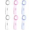 6 PCS Toothbrush Covers, Toothbrush Head Dustproof Germs, Portable Electric Toothbrush Head Cap, Transparent Electric Toothbrush Head Cover for Camping Travel Family (Three Colors) view 1