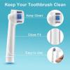 6 PCS Toothbrush Covers, Toothbrush Head Dustproof Germs, Portable Electric Toothbrush Head Cap, Transparent Electric Toothbrush Head Cover for Camping Travel Family (Three Colors) view 3