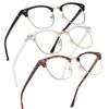 Perfectmiaoxuan 3 Pack Blue Light Blocking Glasses - Retro Round Frame | Anti Fatigue & HD Non-Prescription Lenses for Computer Gaming, Office, and Screen Use | Unisex for Women & Men view 1