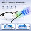 Perfectmiaoxuan 3 Pack Blue Light Blocking Glasses - Retro Round Frame | Anti Fatigue & HD Non-Prescription Lenses for Computer Gaming, Office, and Screen Use | Unisex for Women & Men view 3