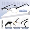 Perfectmiaoxuan 3 Pack Blue Light Blocking Glasses - Retro Round Frame | Anti Fatigue & HD Non-Prescription Lenses for Computer Gaming, Office, and Screen Use | Unisex for Women & Men view 4