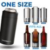 Frost Buddy Universal 2.0 5 Sizes in 1 Insulated Can Cooler - Stainless Steel Can Cooler for 12 oz & 16 oz Regular or Slim Cans & Bottles - Stainless Steel view 2