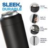 Frost Buddy Universal 2.0 5 Sizes in 1 Insulated Can Cooler - Stainless Steel Can Cooler for 12 oz & 16 oz Regular or Slim Cans & Bottles - Stainless Steel view 4